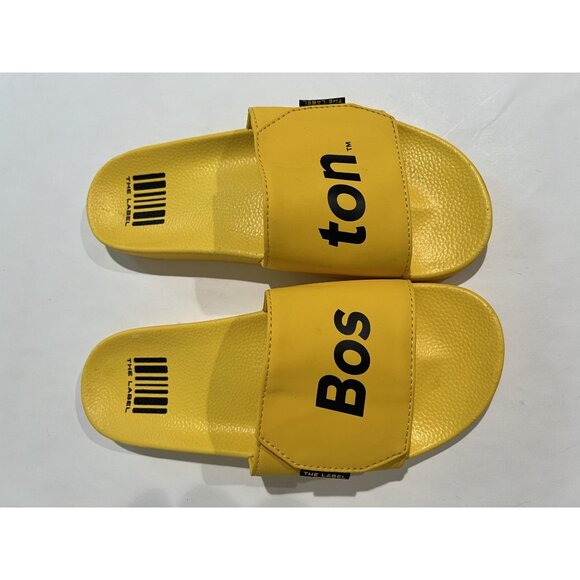 The Label LTD BOS Slides in Yellow - Picture 2 of 7